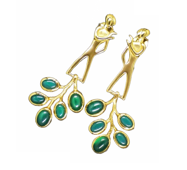 sui dhaga earrings, gold ear studs for women