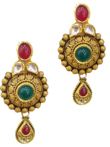 GOLD EARRING DESIGN/1220GAHVG111